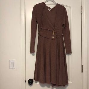 Waffle Knit long sweater